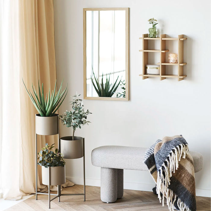 Artichok Sien Houten Wandkast Naturel - 40 x 40 cm