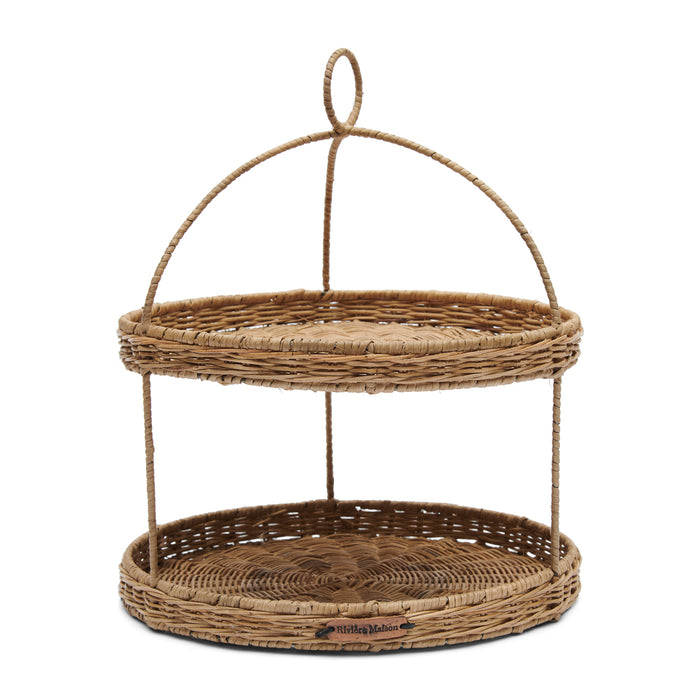 Riviera Maison Rustic Rattan RM 48 Etagère -  35.0x35.0x41.0 cm