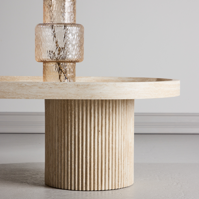 Nest living Micah Houten Salontafel Beige - 120 x 60 cm