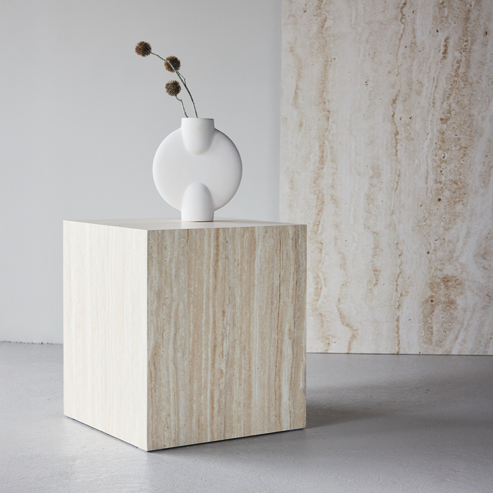 Nest living Zayn Vierkante Bijzettafel Zand - 40 x 40 cm