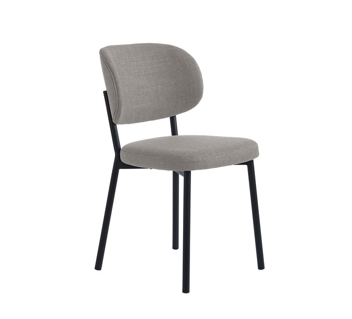 Giga Living - Eetkamerstoel Zandkleur Stof - Fowler - Set van 2