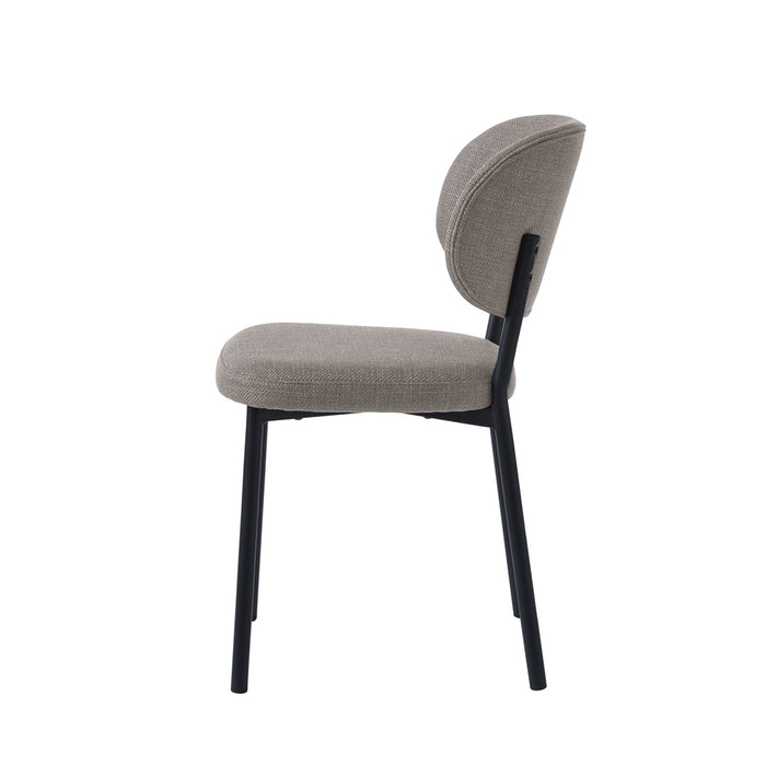 Giga Living - Eetkamerstoel Zandkleur Stof - Fowler - Set van 2
