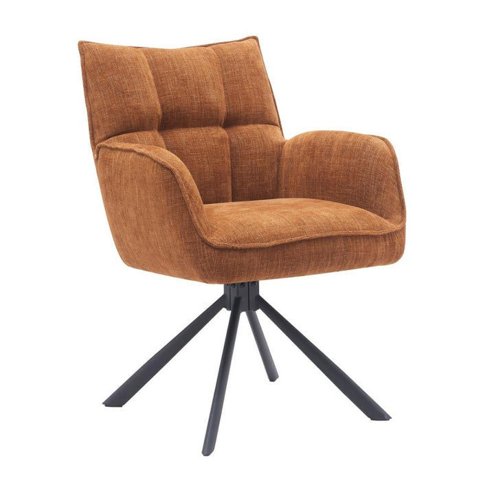 Giga Living - Eetkamerstoel Roest Stof - Select Marilla - Set van 2