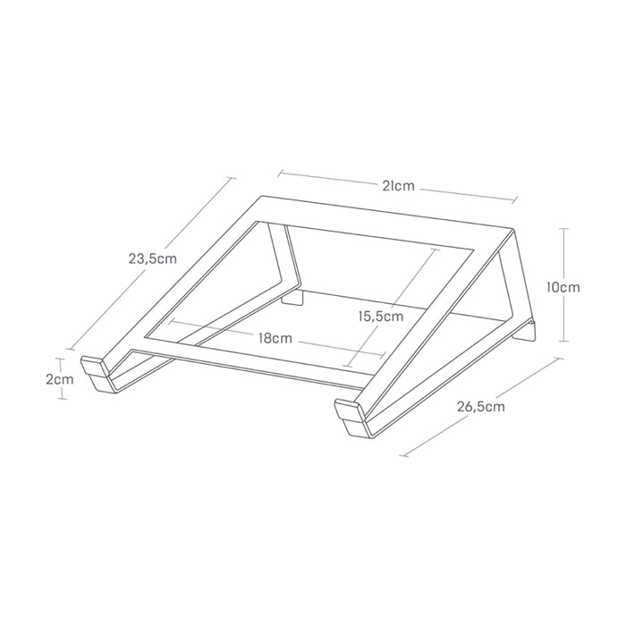 Yamazaki Tablet & Laptop Standaard - Tower - Zwart