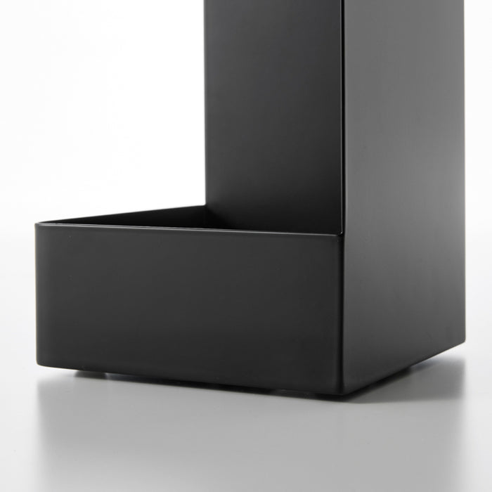 Yamazaki Tower Toiletrolhouder op wielen smal - Zwart