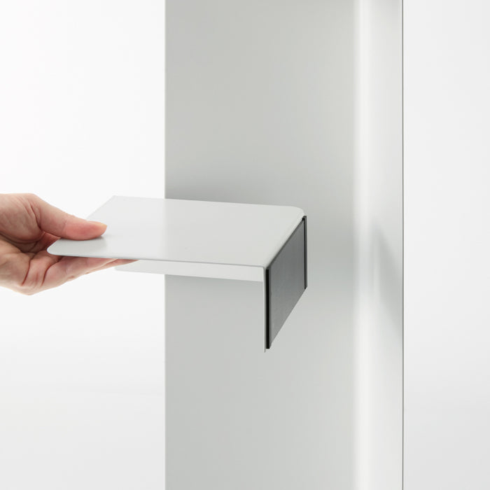 Yamazaki Tower Toiletrolhouder op wielen smal - Wit