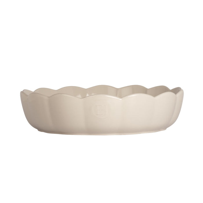 Emile Henry Madeleine Schaal rond gegolfd - Ø270mm - H 65mm - Argile
