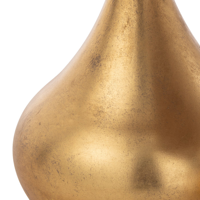 J-Line bijzettafel Druppel - metaal - goud - 2 stuks