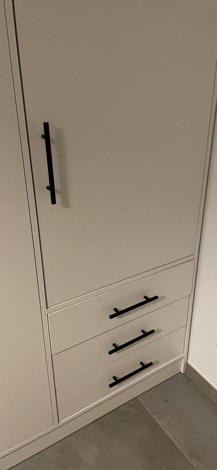 XIVADA Handgreep Reza - Aluminium - 20 cm - Zwart - Set van 2