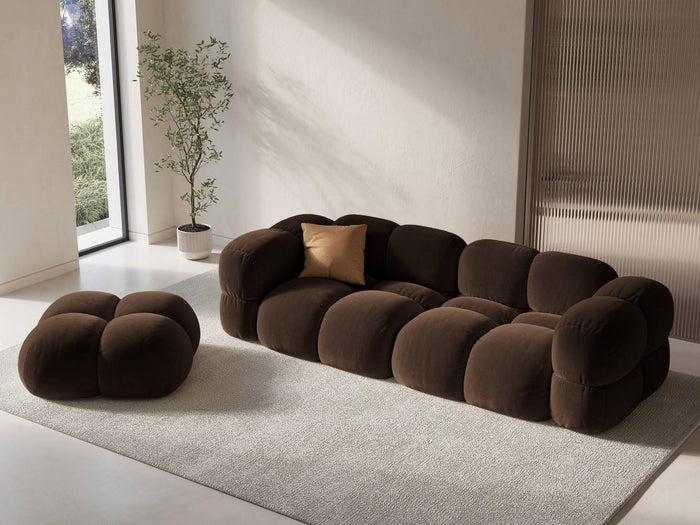 Cosmopolitan Design 4-zitsbank Loretto velvet