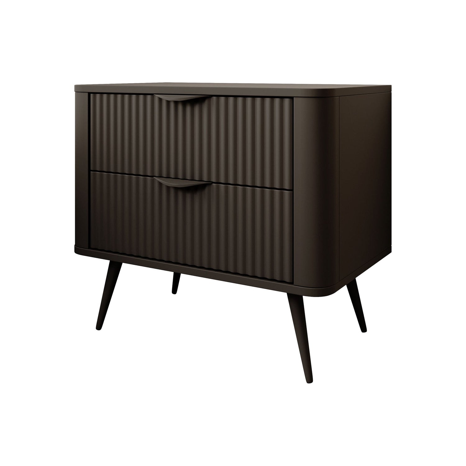 Meubella - Nachtkastje Lima - Zwart - 63 cm