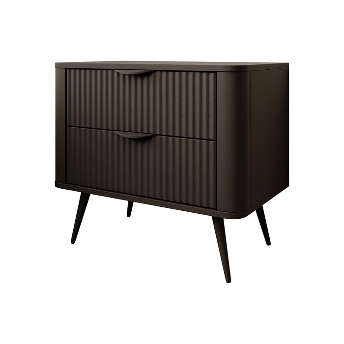 Meubella - Nachtkastje Lima - Zwart - 63 cm