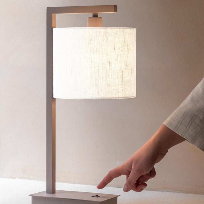 it's about RoMi Boston Tafellamp - Bruin / Beige