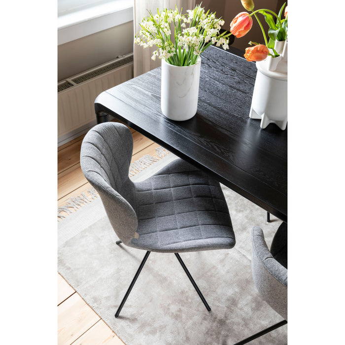 Zuiver Storm Eettafel 160x90 cm Hout Zwart