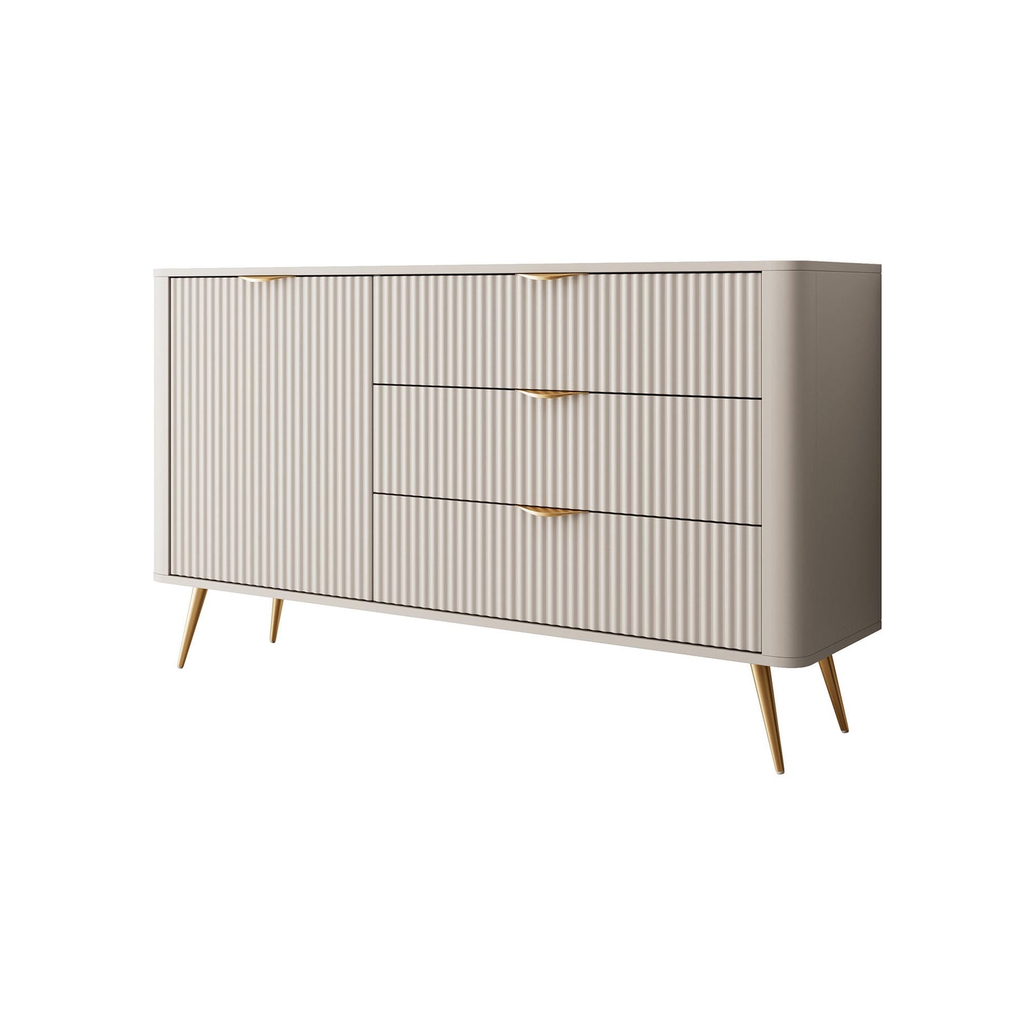 Meubella - Dressoir Lima - Beige - 138 cm