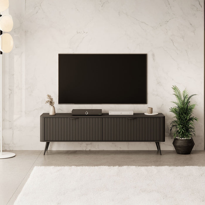 Meubella - TV-Meubel Lima - Zwart - 163 cm