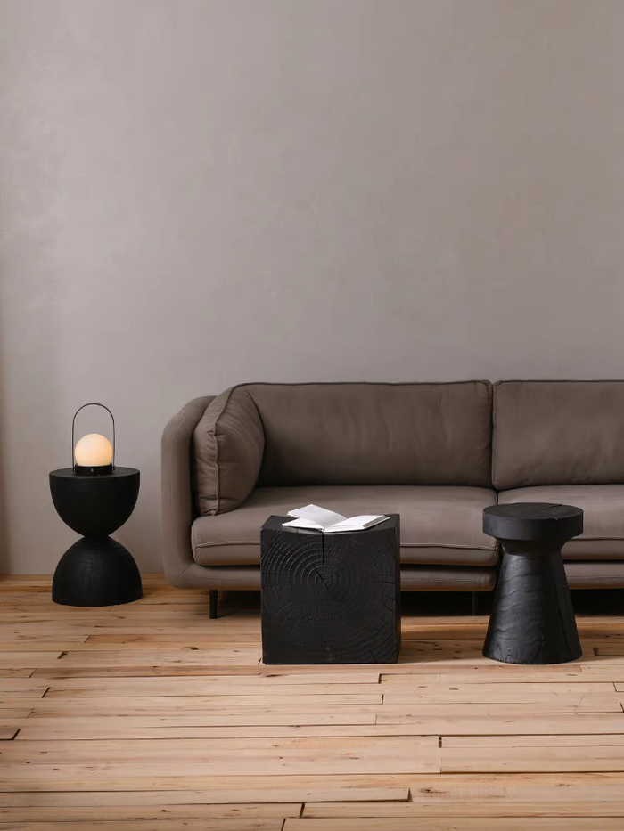 Fine Asianliving Keramische Kruk Zwart Handgemaakt -