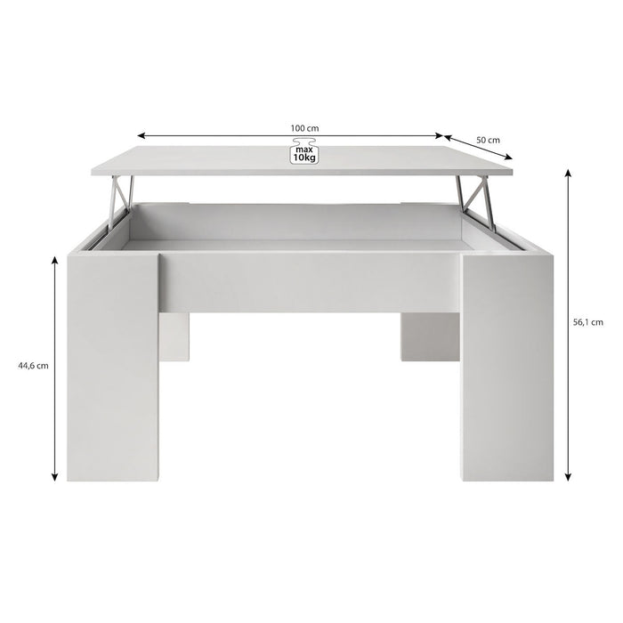 Meubella - Salontafel Malia - Zwart - 100 cm