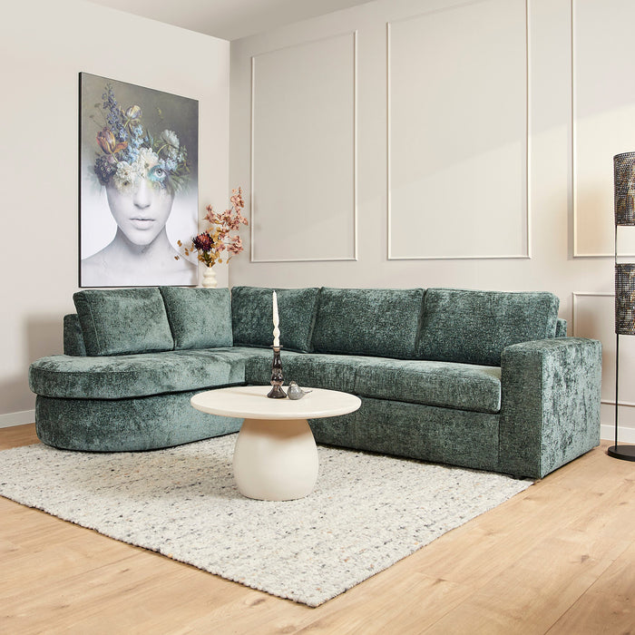 StarFurn - Bank Groen Stof - 264x192x84cm - Alma Links