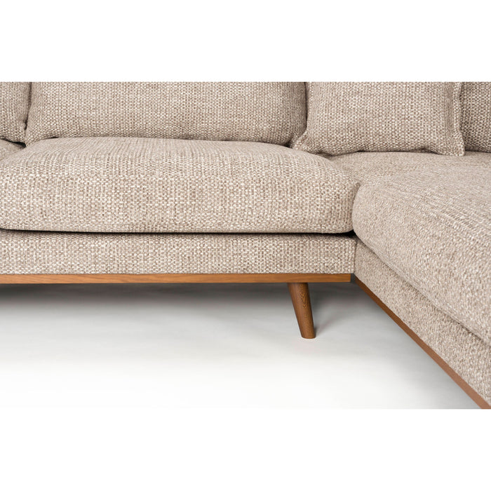 Housecraft Living Hagen 4,5 zitsbank| hoekbank Rechts Bruin