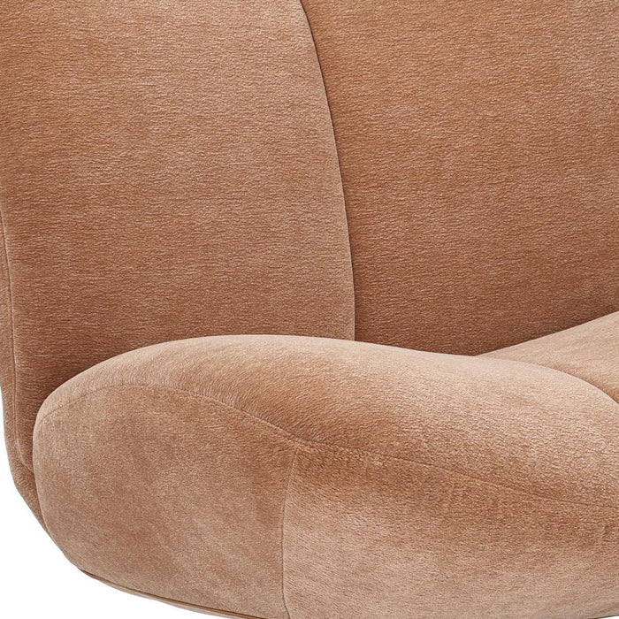 Bronx71 Draaifauteuil Lise chenille terracotta