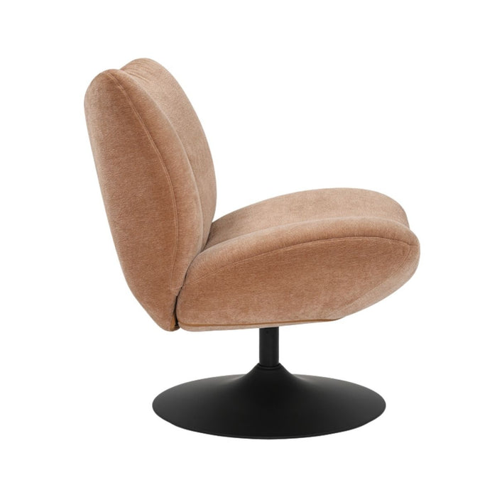 Bronx71 Draaifauteuil Lise chenille terracotta