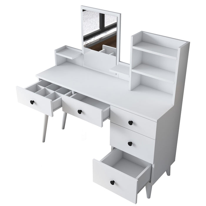 Giga Meubel - Bureau Wit Hout - 99x66x88cm - My Desk
