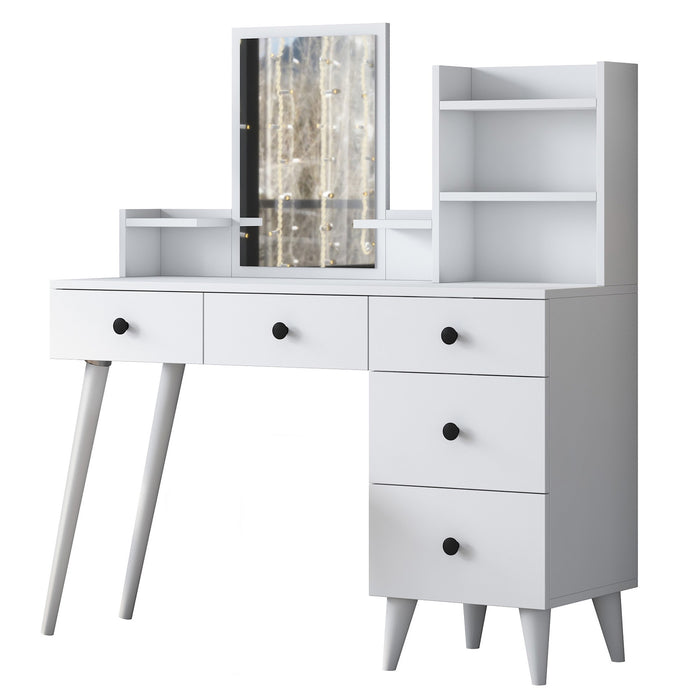 Giga Meubel - Bureau Wit Hout - 99x66x88cm - My Desk
