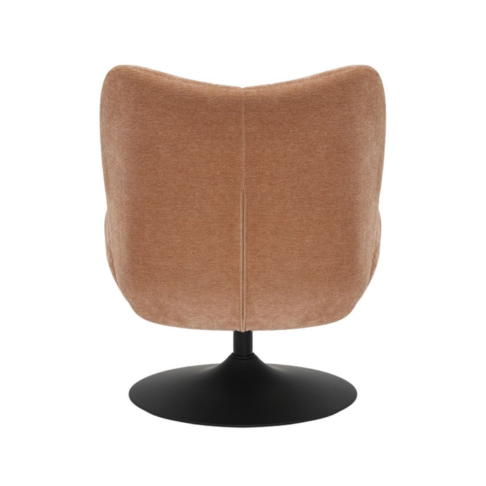 Bronx71 Draaifauteuil Lise chenille terracotta