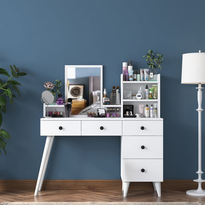 Giga Meubel - Bureau Wit Hout - 99x66x88cm - My Desk