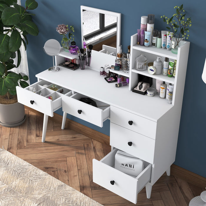 Giga Meubel - Bureau Wit Hout - 99x66x88cm - My Desk