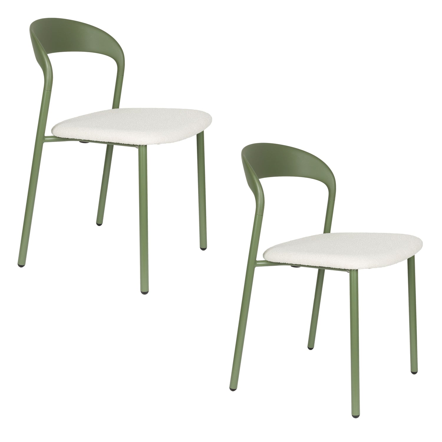 Housecraft Living Adelina Eetkamerstoelen Groen - Set van 2