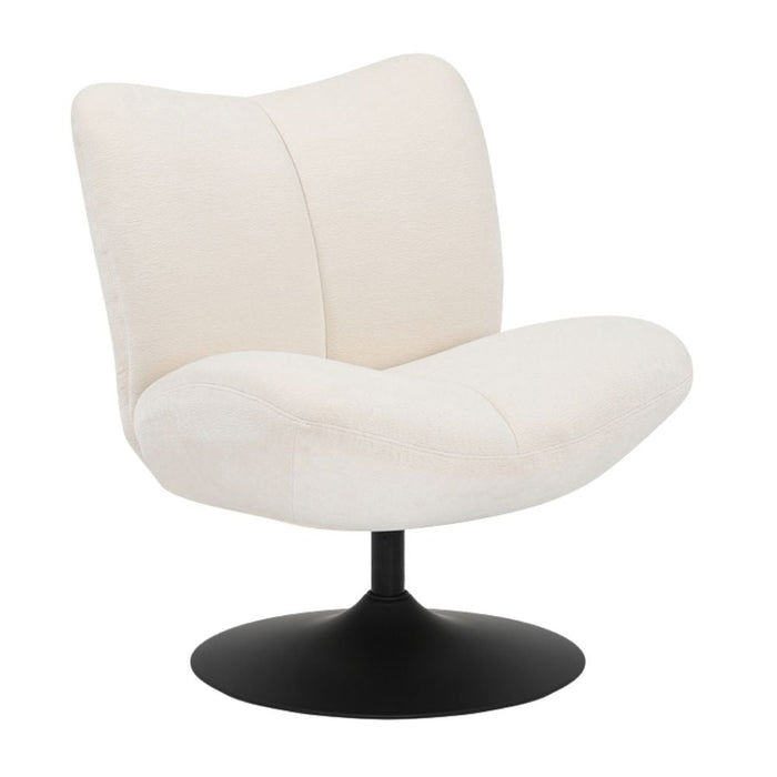 Bronx71 Draaifauteuil Lise chenille off white