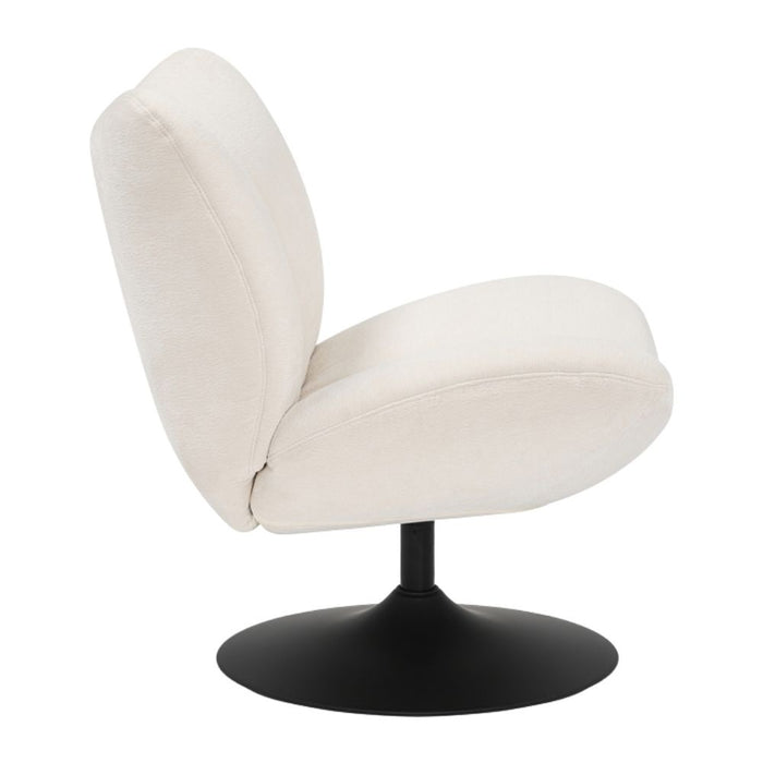 Bronx71 Draaifauteuil Lise chenille off white