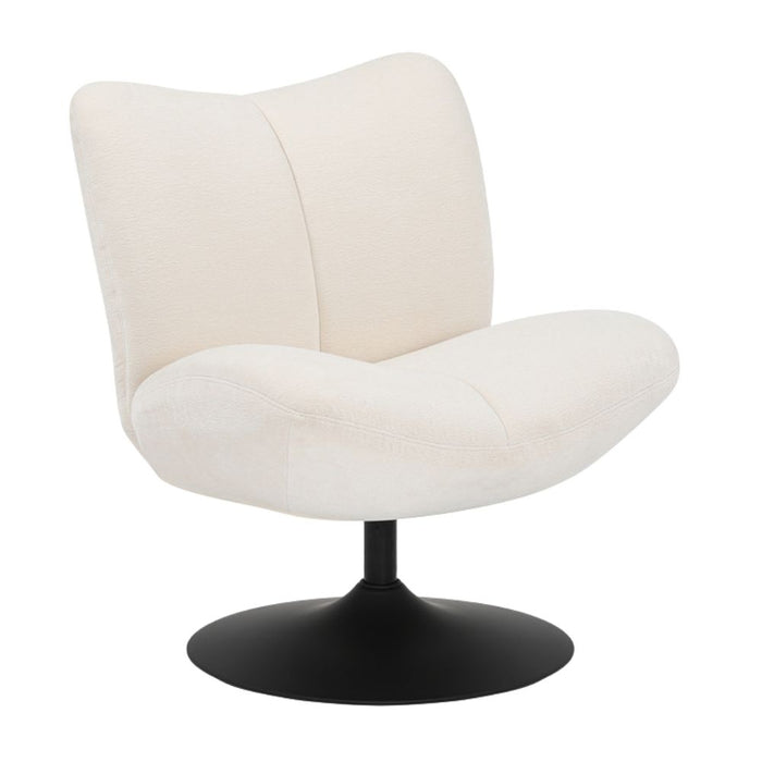 Bronx71 Draaifauteuil Lise chenille off white