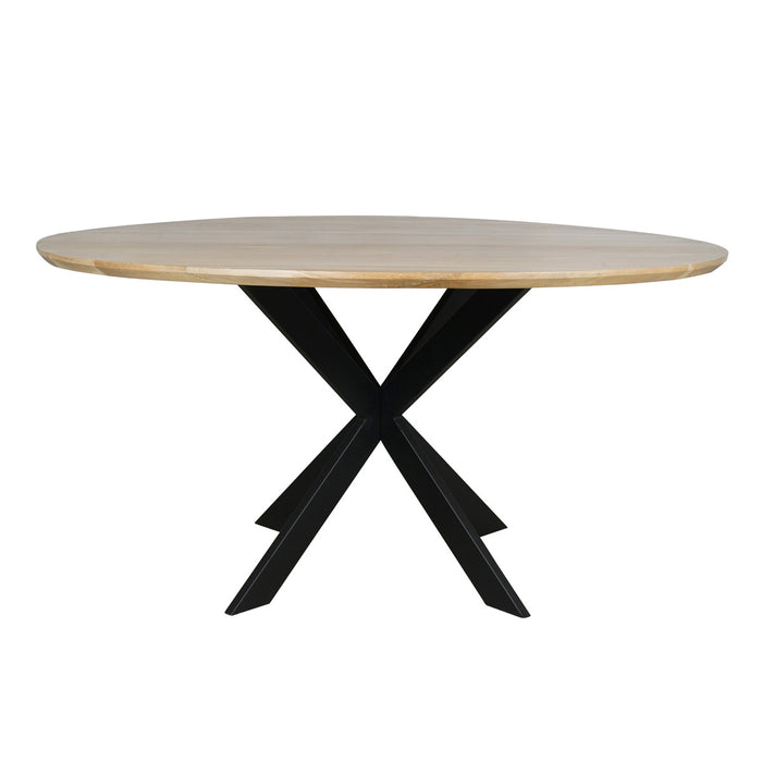 StarFurn - Eettafel Naturel Hout - 150x150x76cm - Ferris