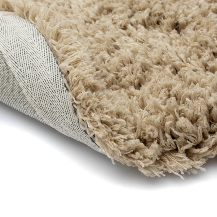 Organisch Hoogpolig Vloerkleed Pilo Beige Polyester Interieur05