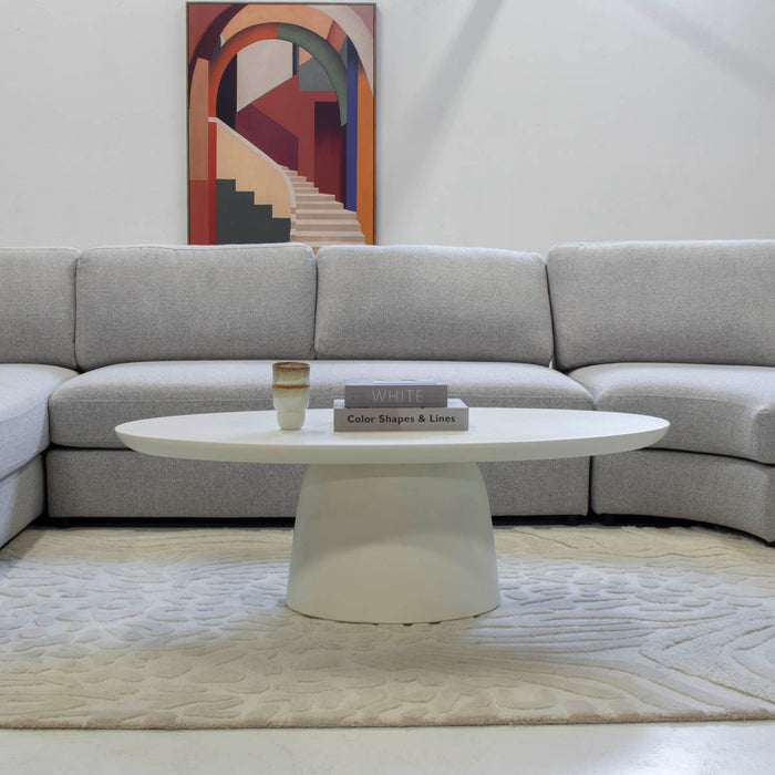 Giga Meubel - Salontafel Wit Eco Composiet - 120x60x39cm - Myrna