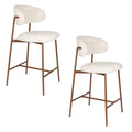 Housecraft Claes Counter| Barkrukken Gebroken Wit - Set van 2