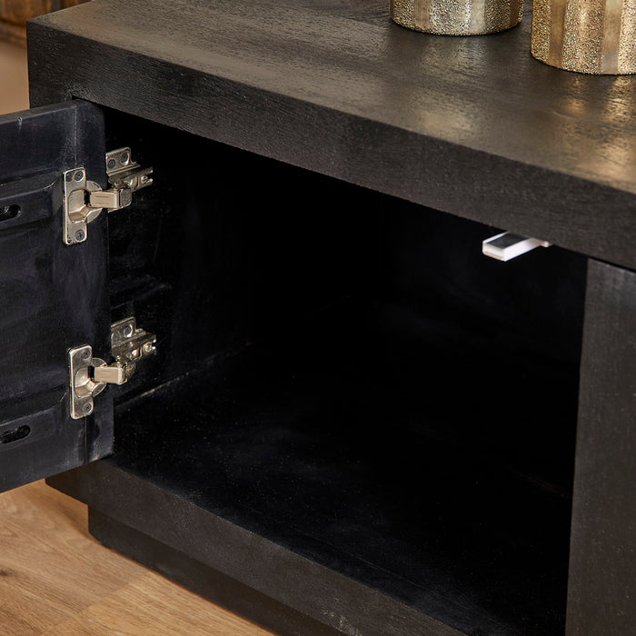 StarFurn - Tv-meubel Zwart Hout - 150x42x46cm - Brussel