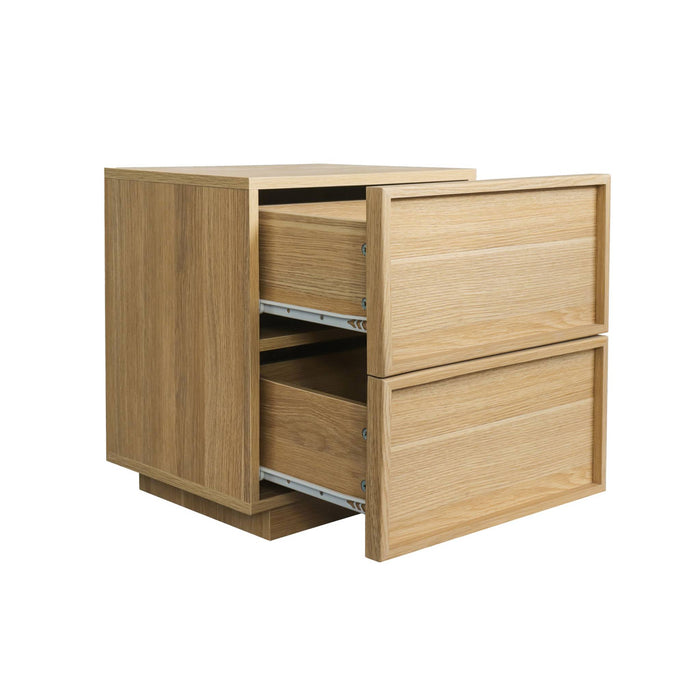 sweeek - Nachtkastje houtlook 2 lades