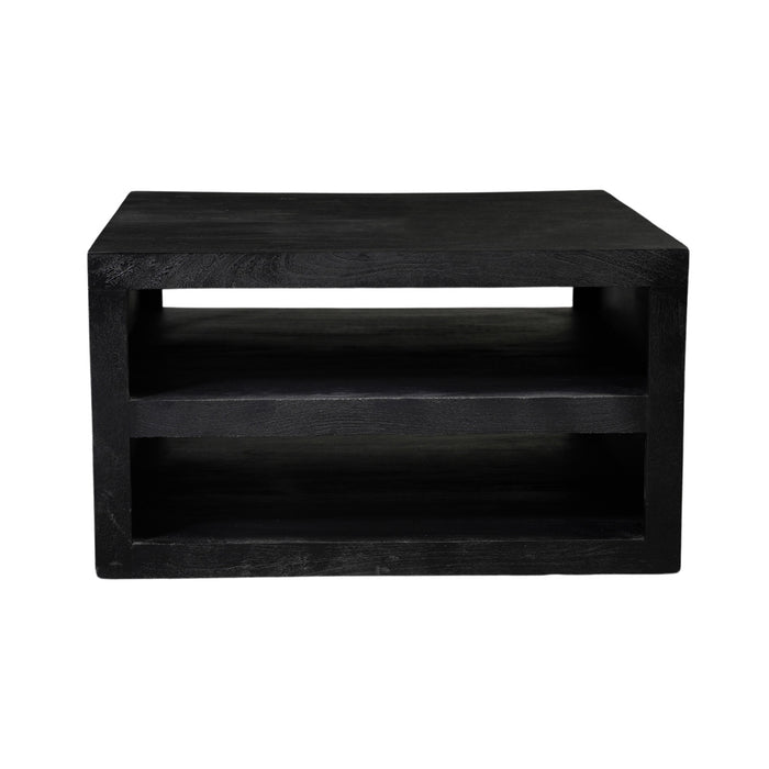StarFurn - Salontafel Zwart Hout - 80x80x40cm - Brussel