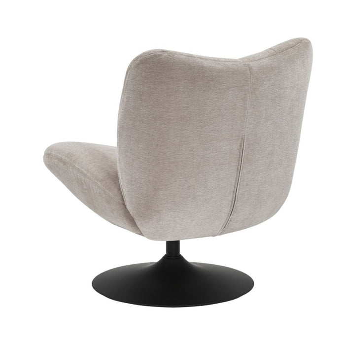 Bronx71 Draaifauteuil Lise chenille taupe