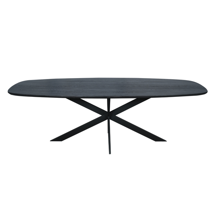 Starfurn Eiken eettafel Ferris | Deens Ovaal 200 cm | Zwart