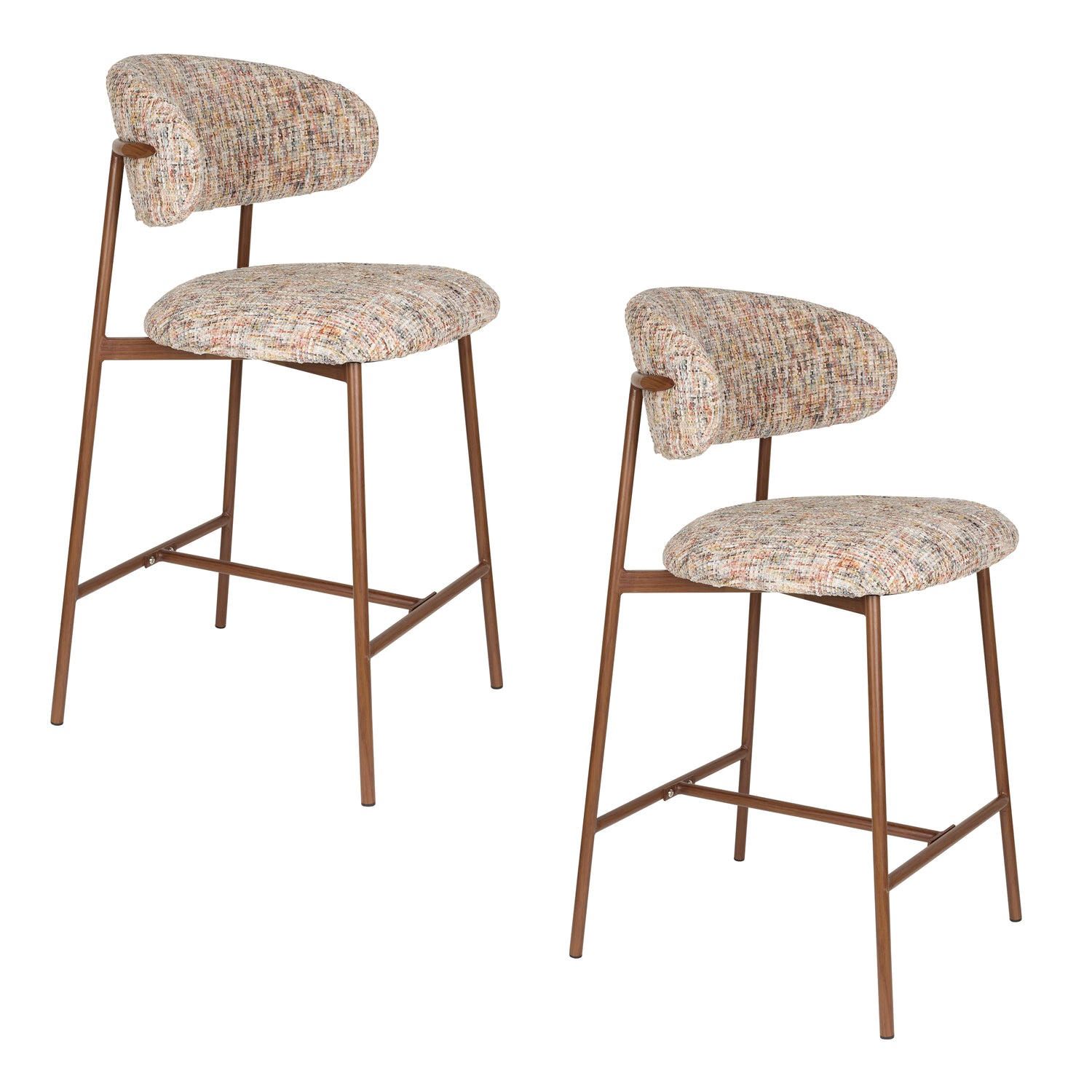 Housecraft Claes Counter| Barkrukken Meerkleurig - Set van 2
