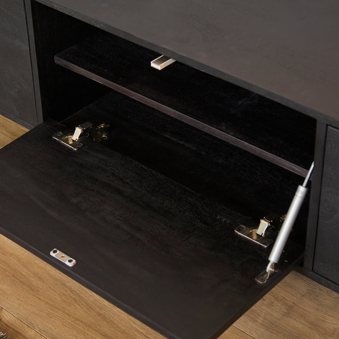 Starfurn Zwevend Tv meubel Vision Black | 280 cm