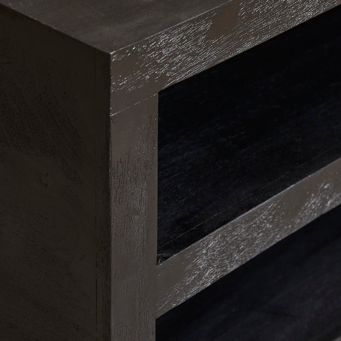 StarFurn - Salontafel Zwart Hout - 80x80x40cm - Brussel