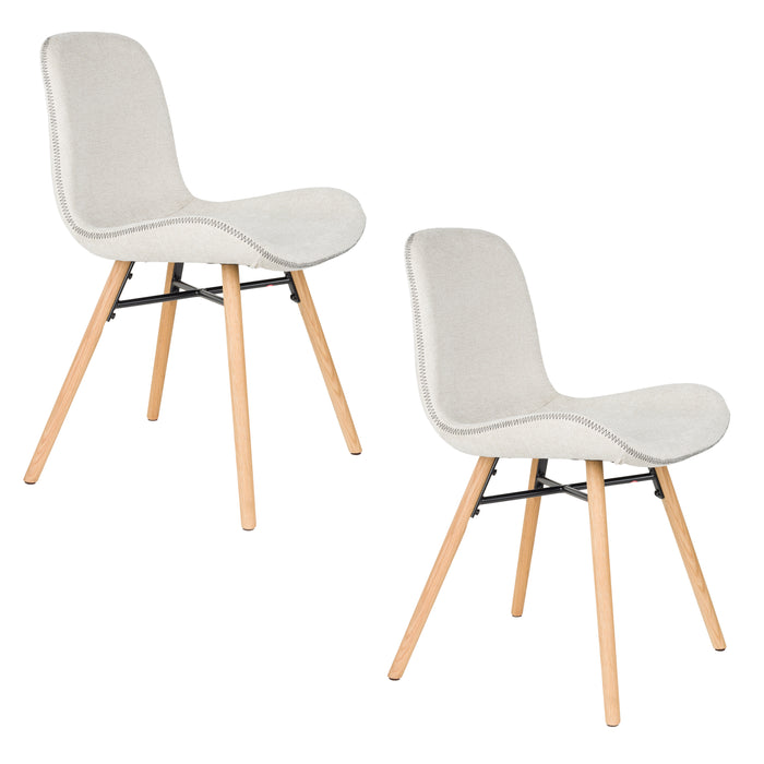 Housecraft Lester Eetkamerstoelen Beige - Set van 2