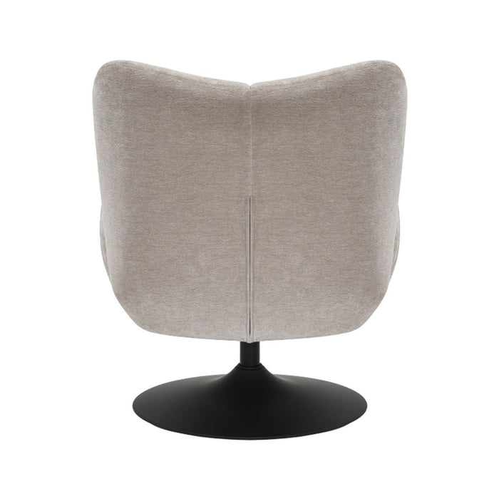 Bronx71 Draaifauteuil Lise chenille taupe