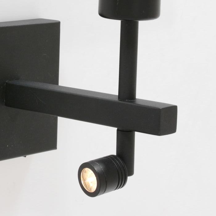 Steinhauer - wandlamp - Stang - zwart - bamboe metaal - bedlampje -